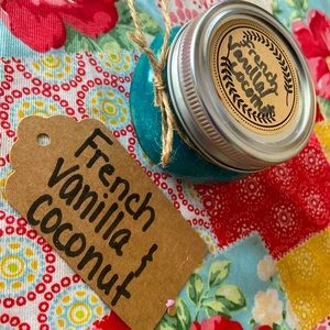 French Vanilla/Coconut scented body scrub